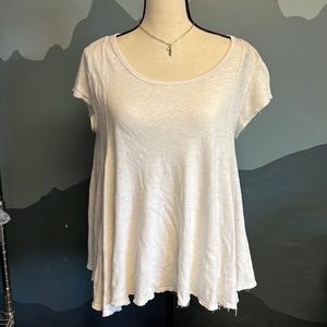 We The Free off white swing top Sylvia Slub tee size small